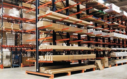 Cantilever Rack for Boston warehouses