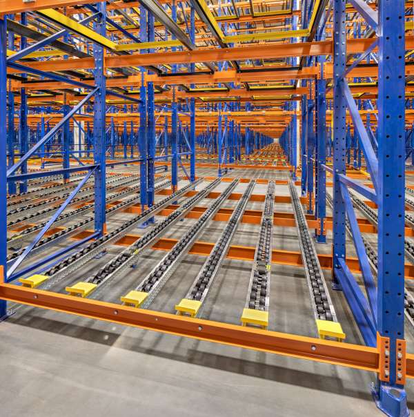 Pallet Flow Rack for Boston warehouses